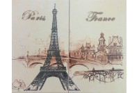 Париж панно из 2-х плиток