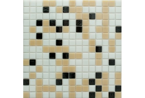 MIX17 черно-бело-коричн  (бумага) NS mosaic