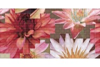 Mosaico Crema Flor 1