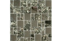 MS-611 метал стекло  (15х48x8) 300*300 Ns-mosaic