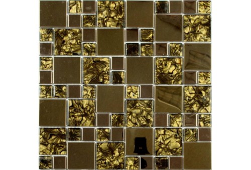 MS-612 метал стекло  (15х48x8) 300*300 Ns-mosaic