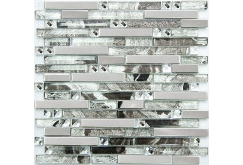 MS-623 метал стекло (15*98*8) 288*298 Ns-mosaic